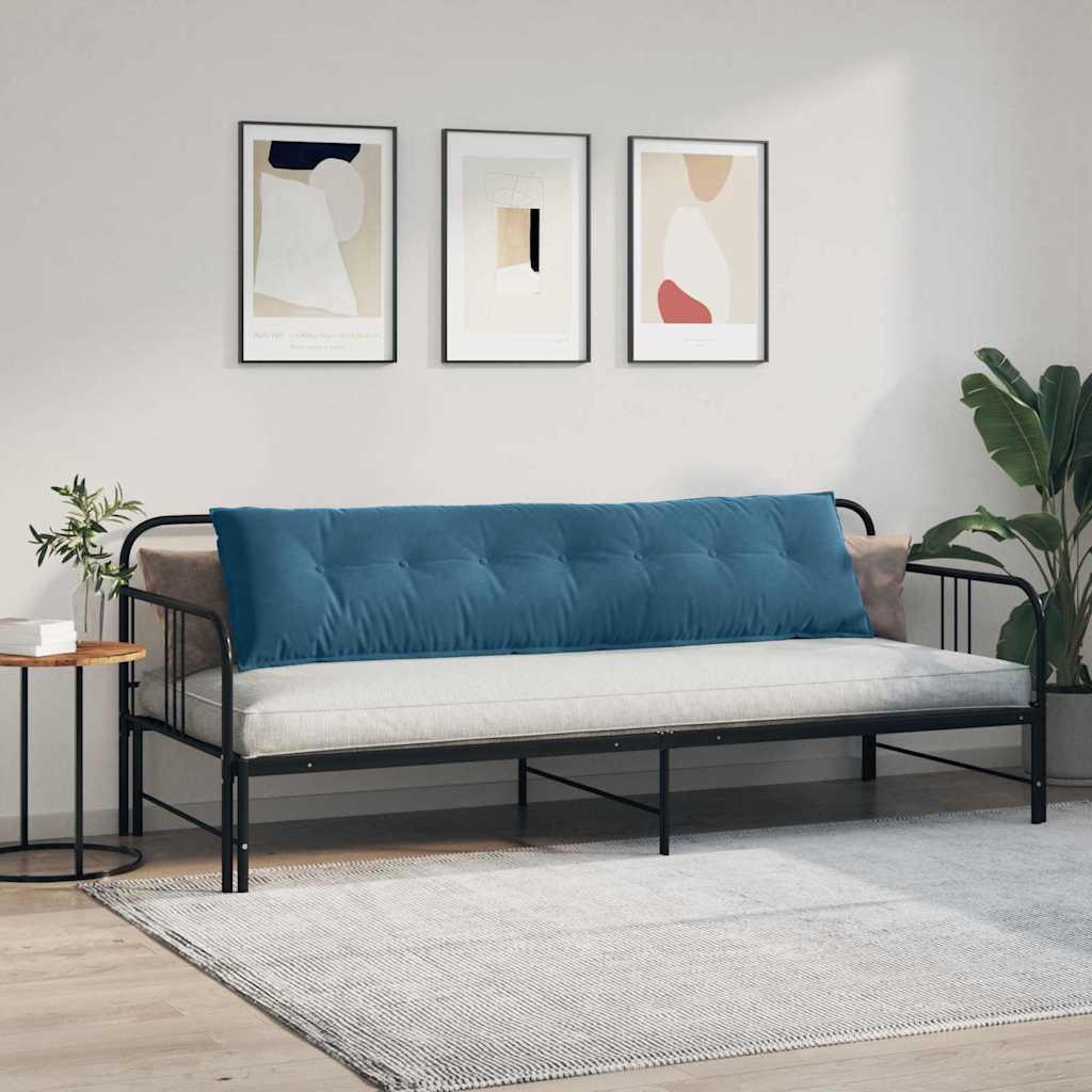 vidaXL Poduszka na plecy Niebieski 200 x 50 cm Tkanina sztruksowa