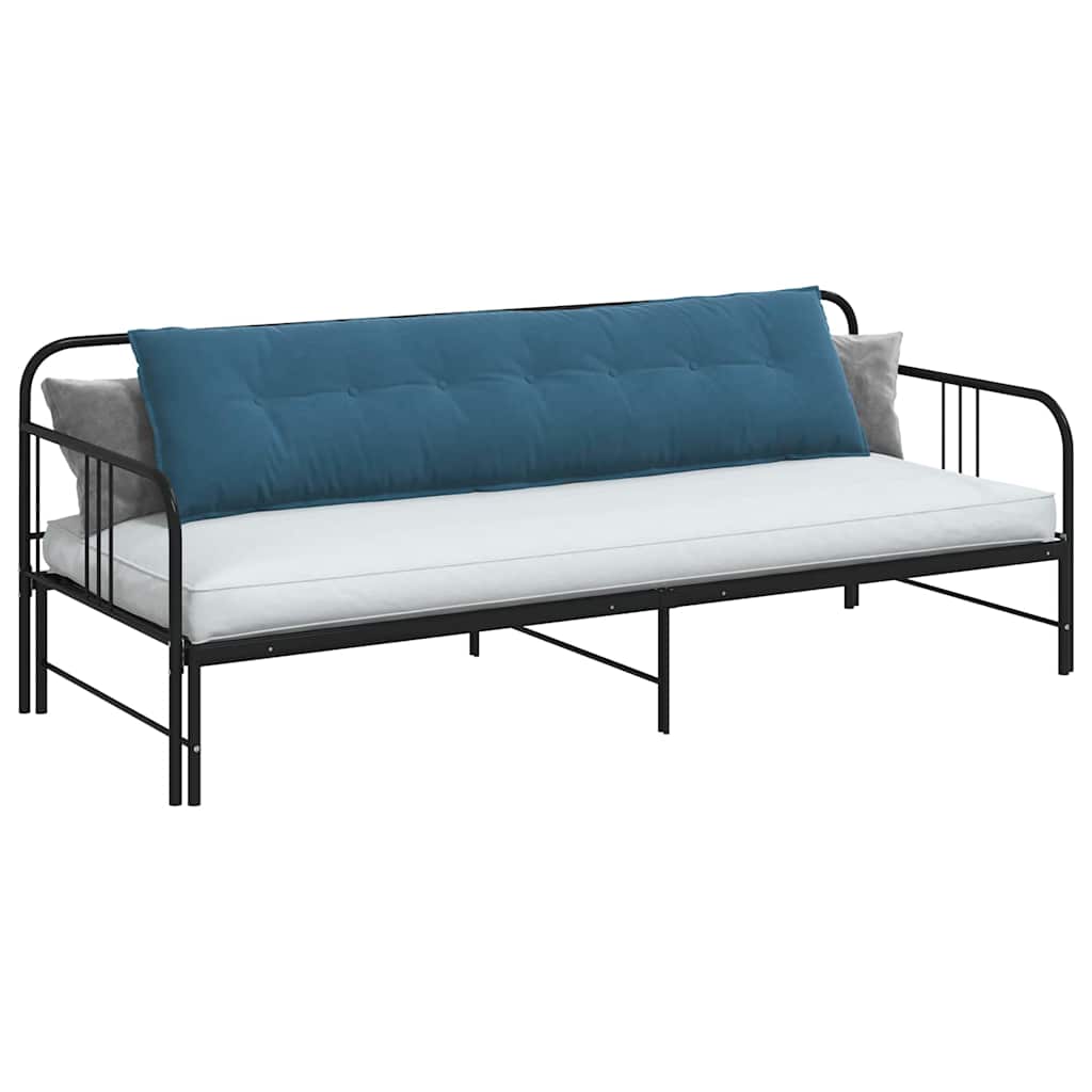 vidaXL Poduszka na plecy Niebieski 200 x 50 cm Tkanina sztruksowa
