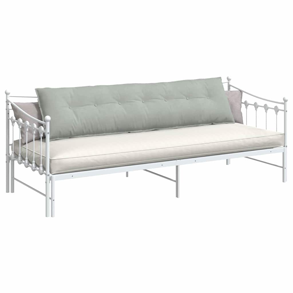 vidaXL Poduszka na plecy Jasnoszary 200 x 50 cm Tkanina sztruksowa