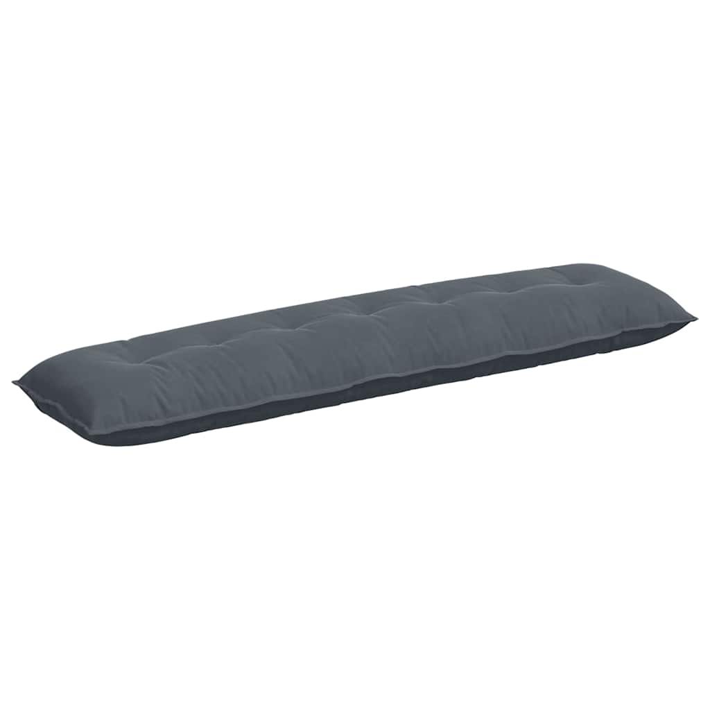 vidaXL Poduszka na plecy Ciemnoszary 200 x 50 cm Tkanina sztruksowa