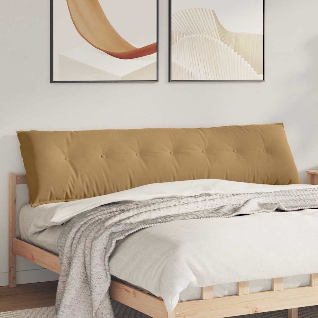 vidaXL Poduszka na plecy Brązowy 200 x 50 cm Tkanina sztruksowa