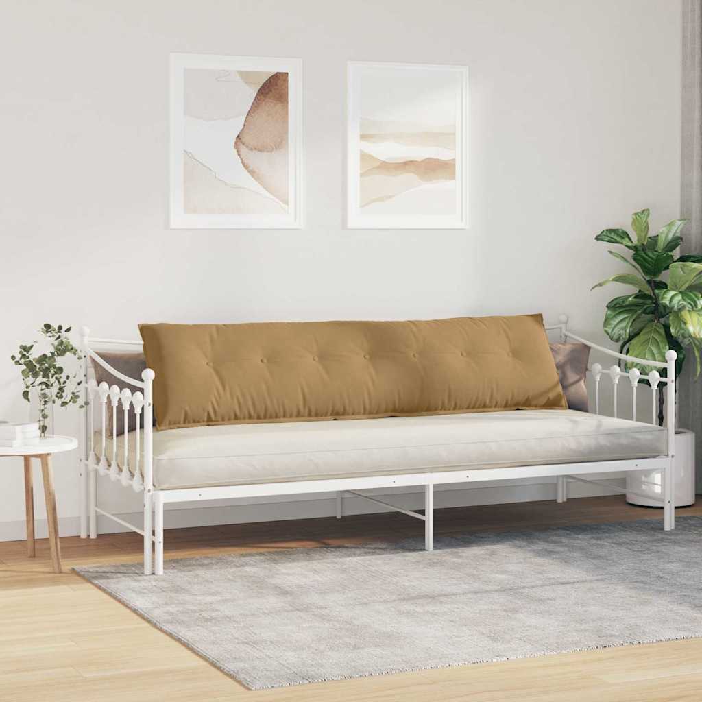 vidaXL Poduszka na plecy Brązowy 200 x 50 cm Tkanina sztruksowa