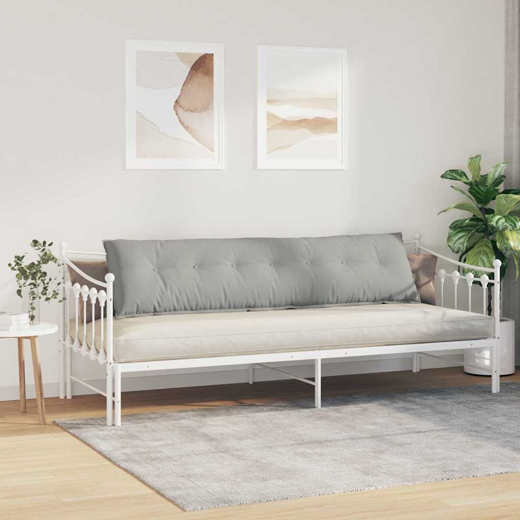 vidaXL Poduszka na plecy Jasnoszary 200 x 50 cm Tkanina mikrofibrowa