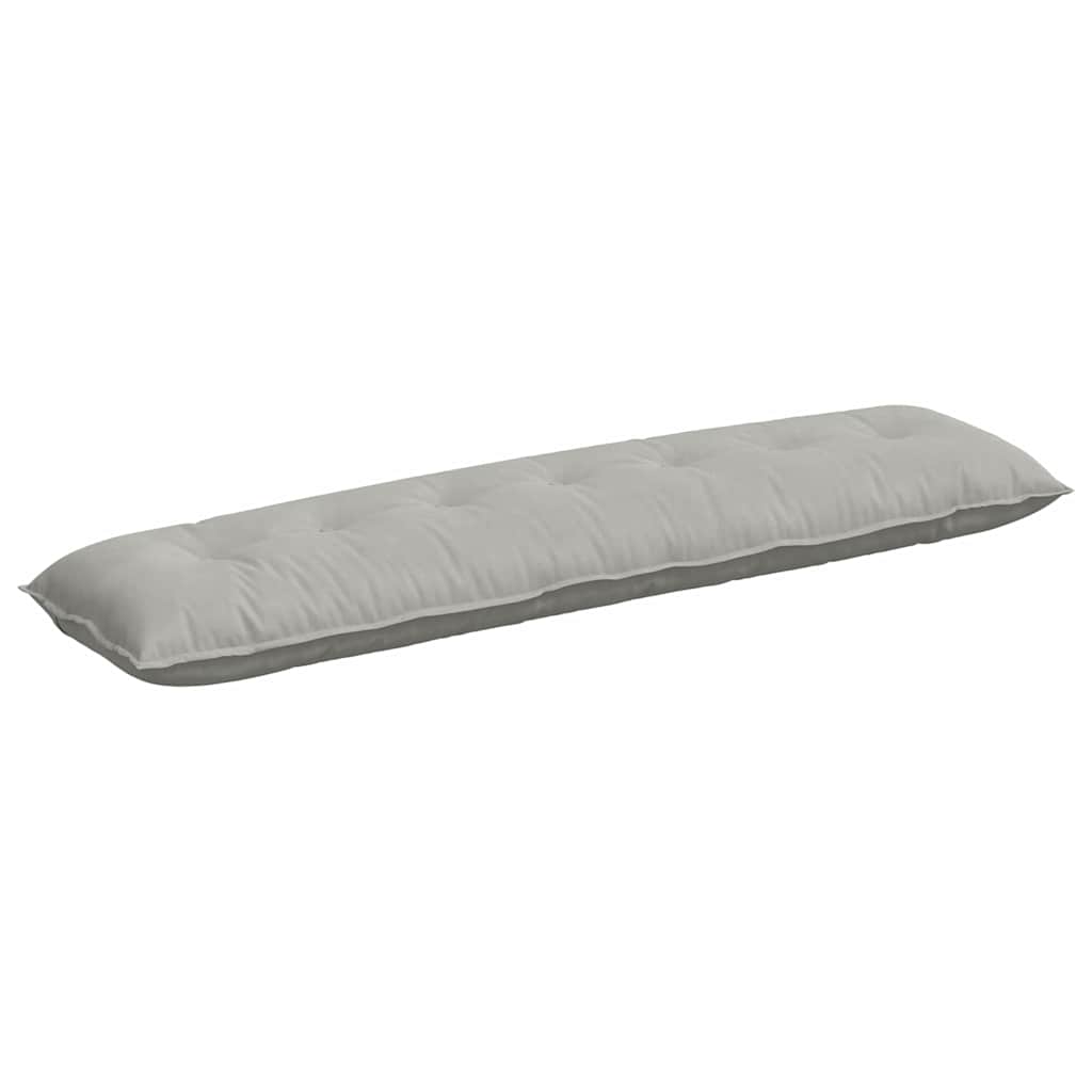 vidaXL Poduszka na plecy Jasnoszary 200 x 50 cm Tkanina mikrofibrowa