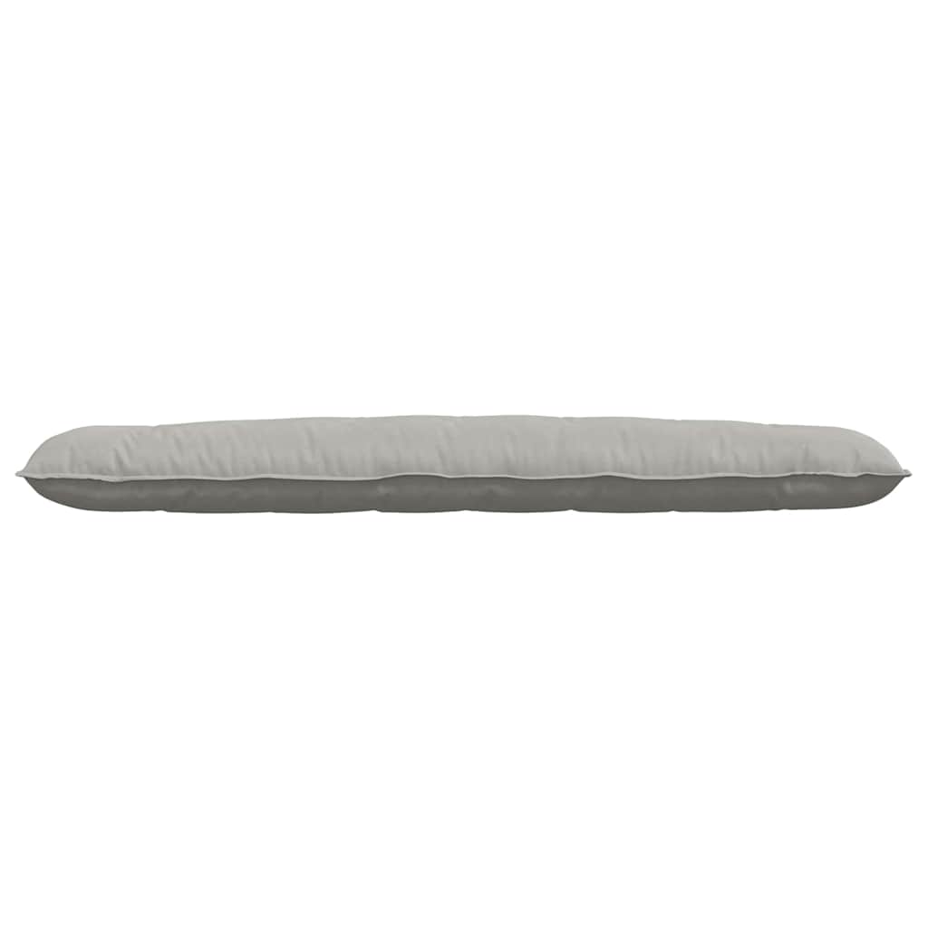 vidaXL Poduszka na plecy Jasnoszary 200 x 50 cm Tkanina mikrofibrowa
