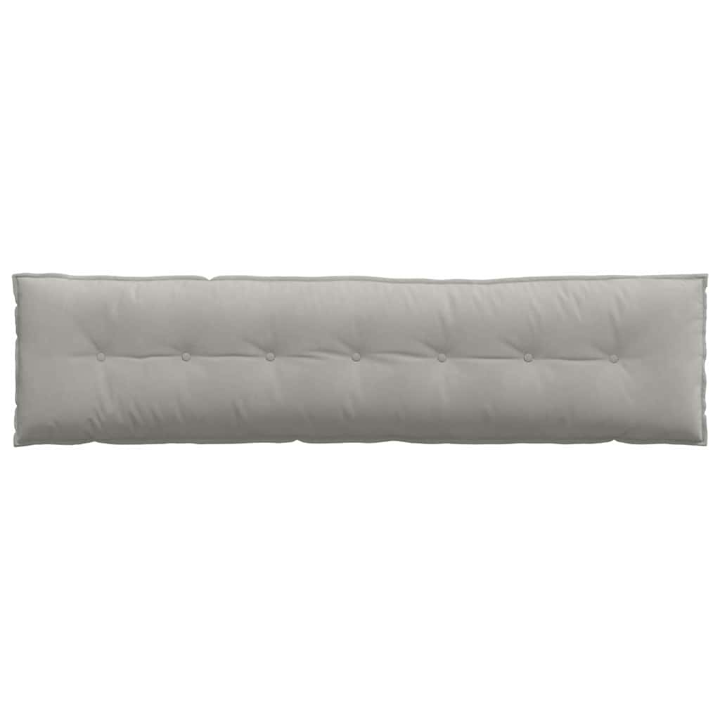 vidaXL Poduszka na plecy Jasnoszary 200 x 50 cm Tkanina mikrofibrowa