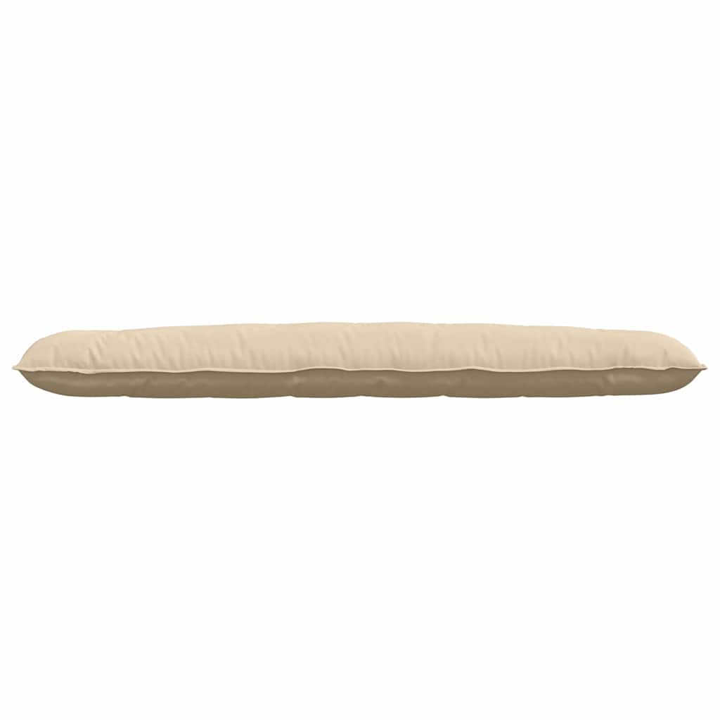 vidaXL Poduszka na plecy Kremowy 200 x 50 cm Tkanina mikrofibrowa
