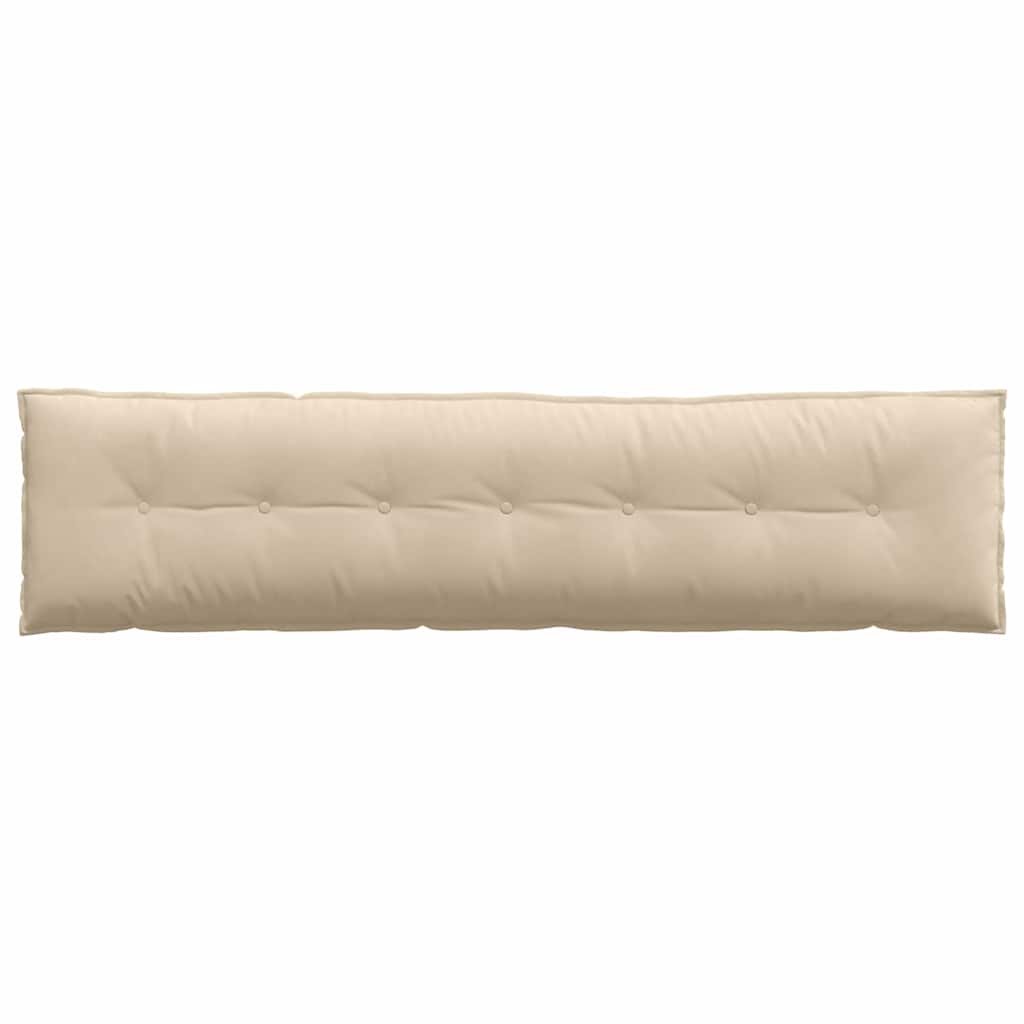 vidaXL Poduszka na plecy Kremowy 200 x 50 cm Tkanina mikrofibrowa