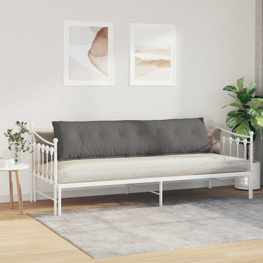 vidaXL Poduszka na plecy Jasnoszary 200 x 50 cm Tkanina sztruksowa