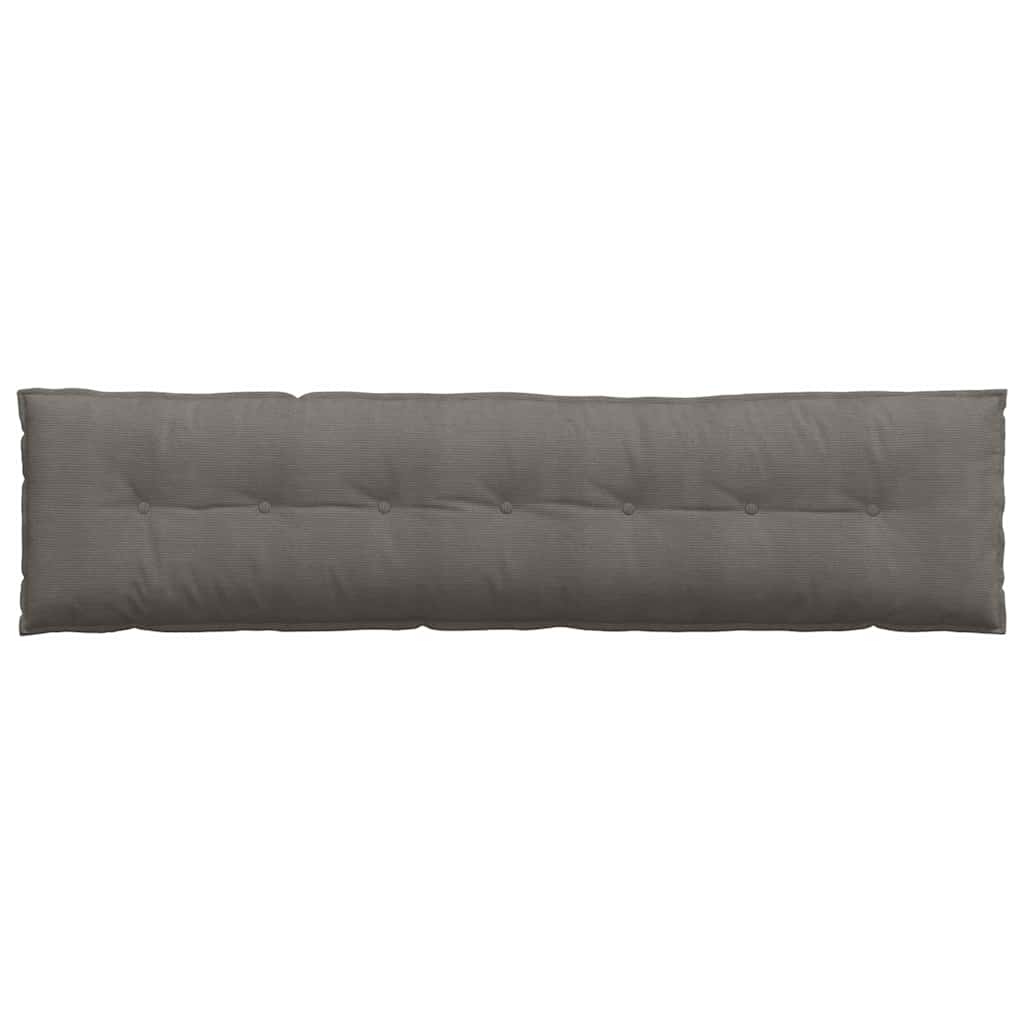 vidaXL Poduszka na plecy Jasnoszary 200 x 50 cm Tkanina sztruksowa