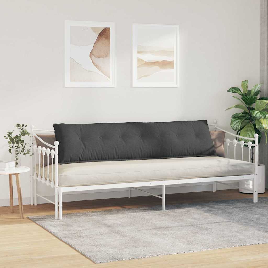 vidaXL Poduszka na plecy Ciemnoszary 200 x 50 cm Tkanina sztruksowa