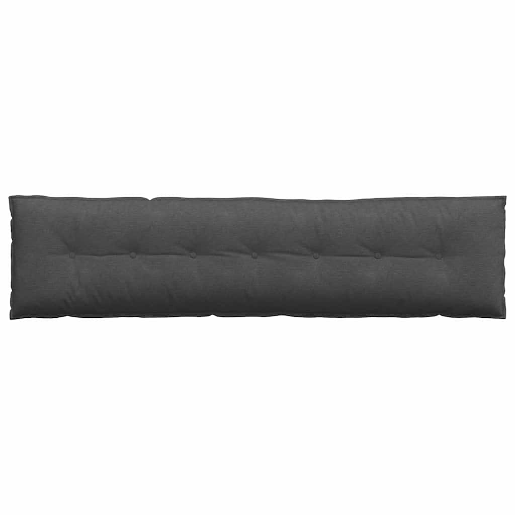 vidaXL Poduszka na plecy Ciemnoszary 200 x 50 cm Tkanina sztruksowa