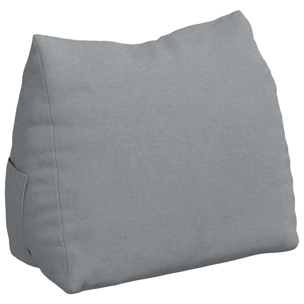 vidaXL Poduszka na plecy Jasnoszary 45 x 20 x 35 cm tkanina