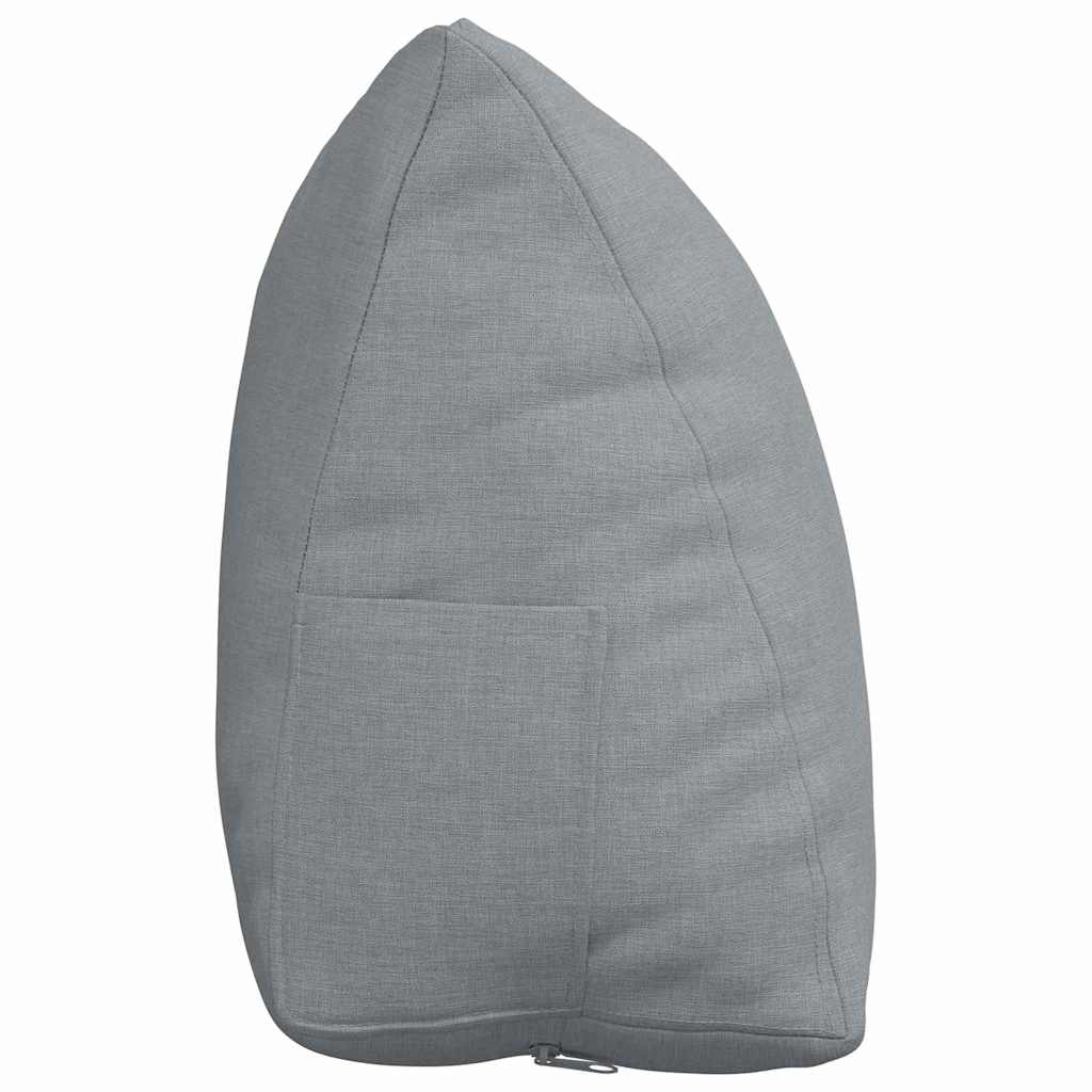 vidaXL Poduszka na plecy Jasnoszary 45 x 20 x 35 cm tkanina