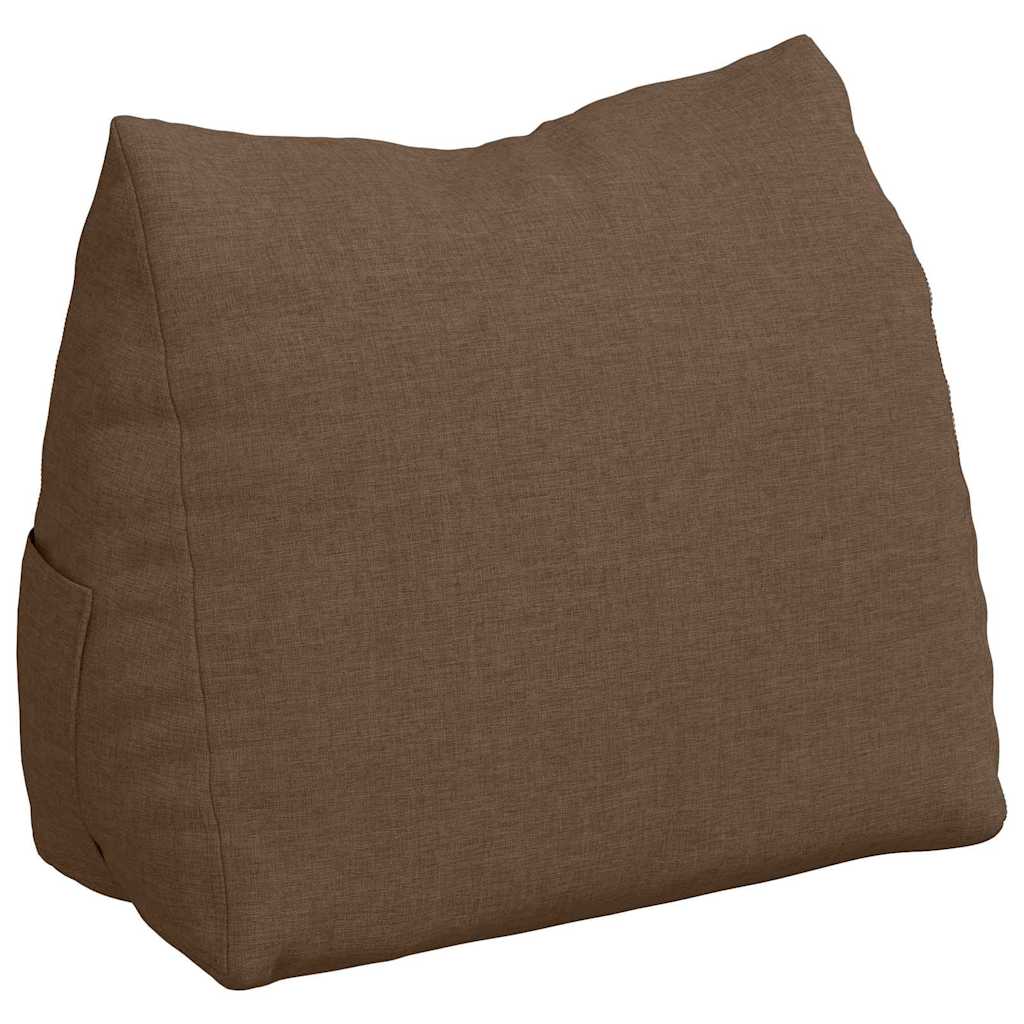 vidaXL Poduszka na plecy Brązowy 45 x 20 x 35 cm tkanina