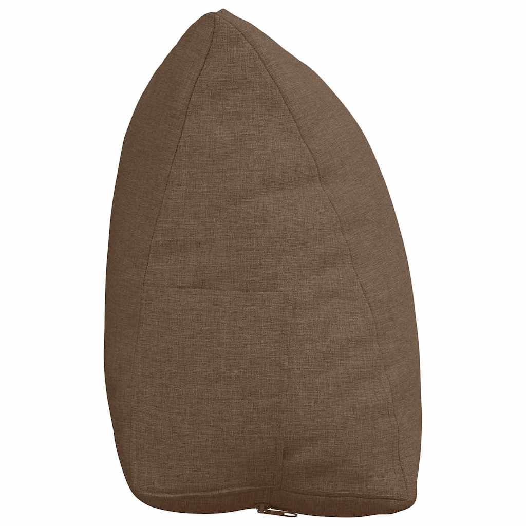 vidaXL Poduszka na plecy Brązowy 45 x 20 x 35 cm tkanina