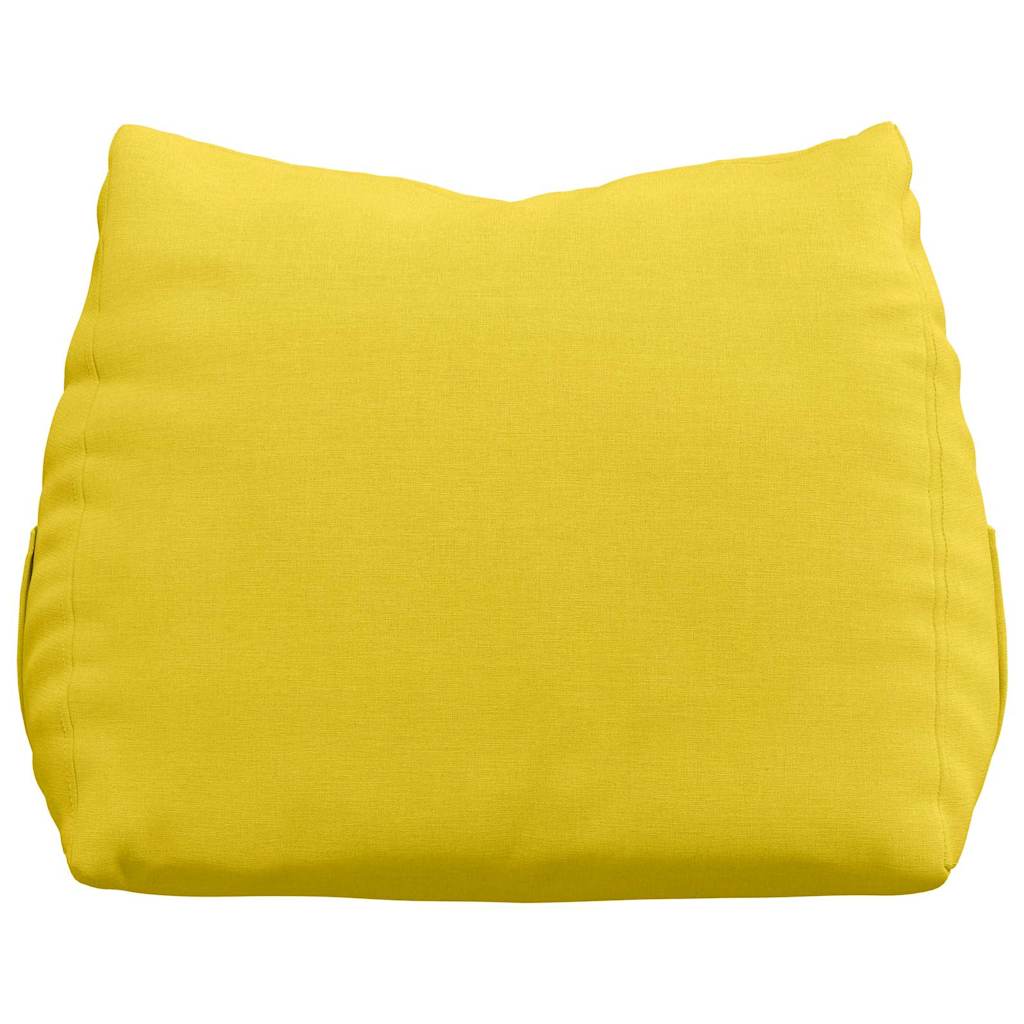 vidaXL Poduszka na plecy Jasnożółty 45 x 20 x 35 cm tkanina