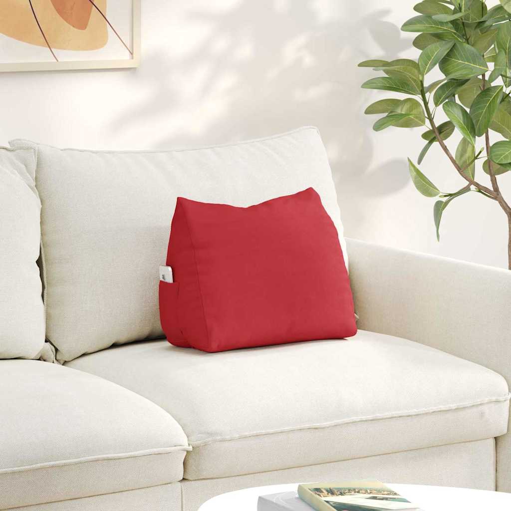 vidaXL Poduszka na plecy Czerwony 45 x 20 x 35 cm tkanina