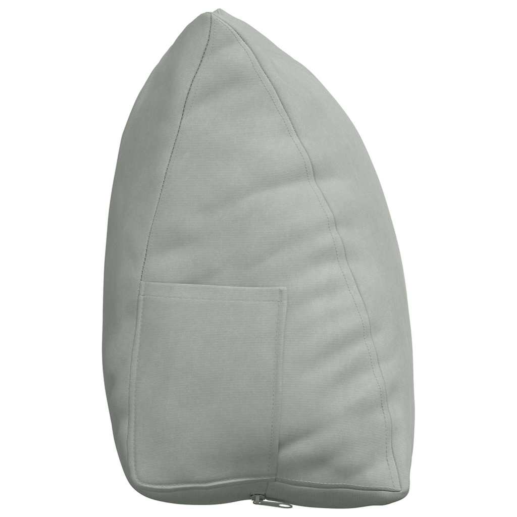 vidaXL Poduszka na plecy Jasnoszary 45 x 20 x 35 cm Tkanina sztruksowa