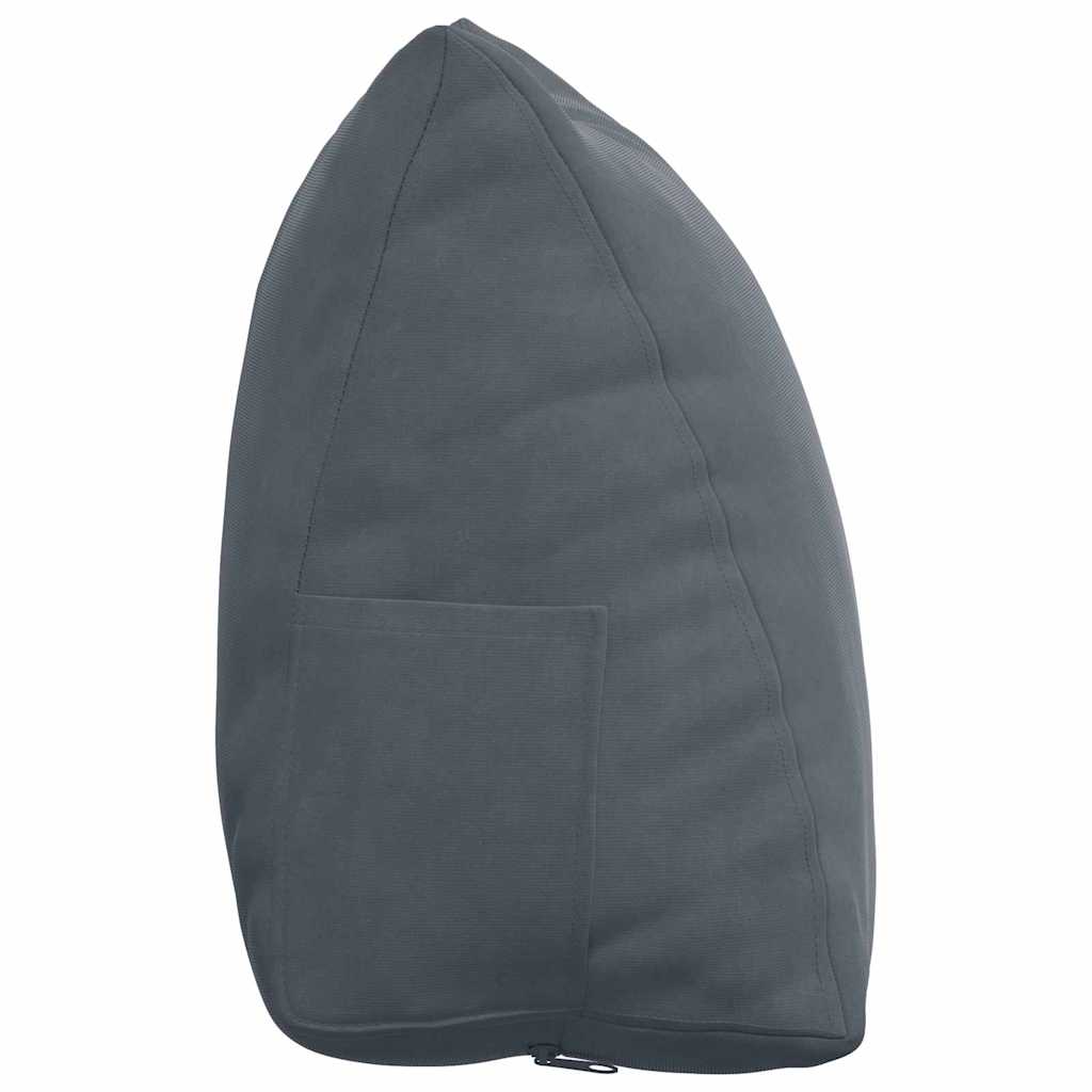 vidaXL Poduszka na plecy Ciemnoszary 45 x 20 x 35 cm