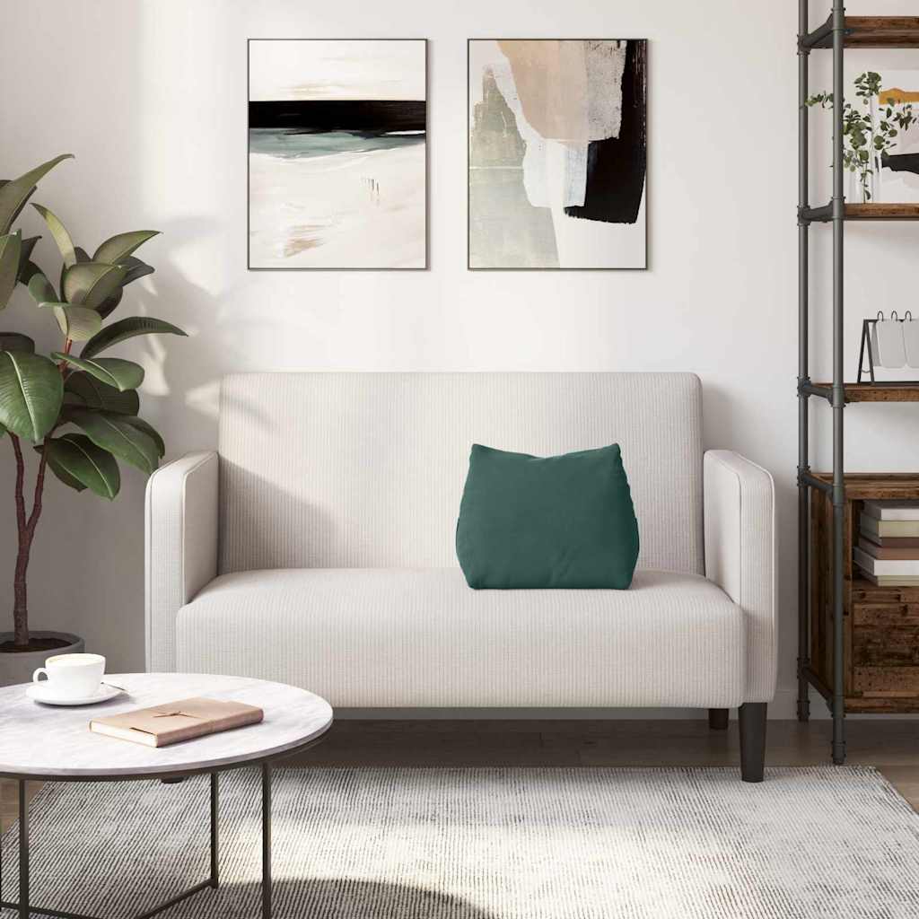vidaXL Poduszka na plecy Ciemna zieleń 45 x 20 x 35 cm