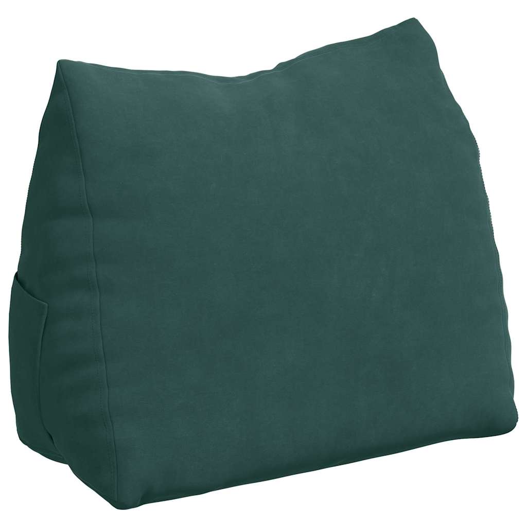 vidaXL Poduszka na plecy Ciemna zieleń 45 x 20 x 35 cm