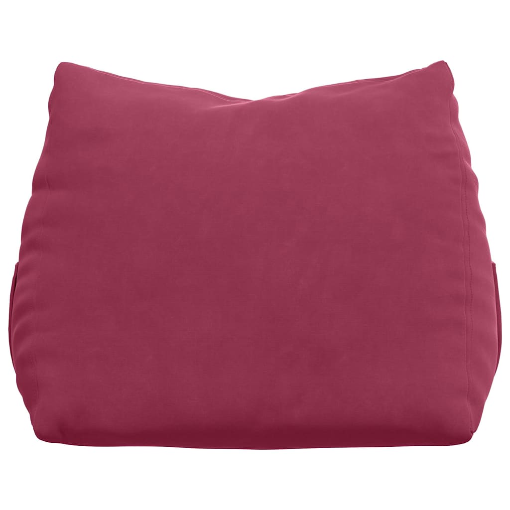 vidaXL Poduszka na plecy Czerwone wino 45 x 20 x 35 cm