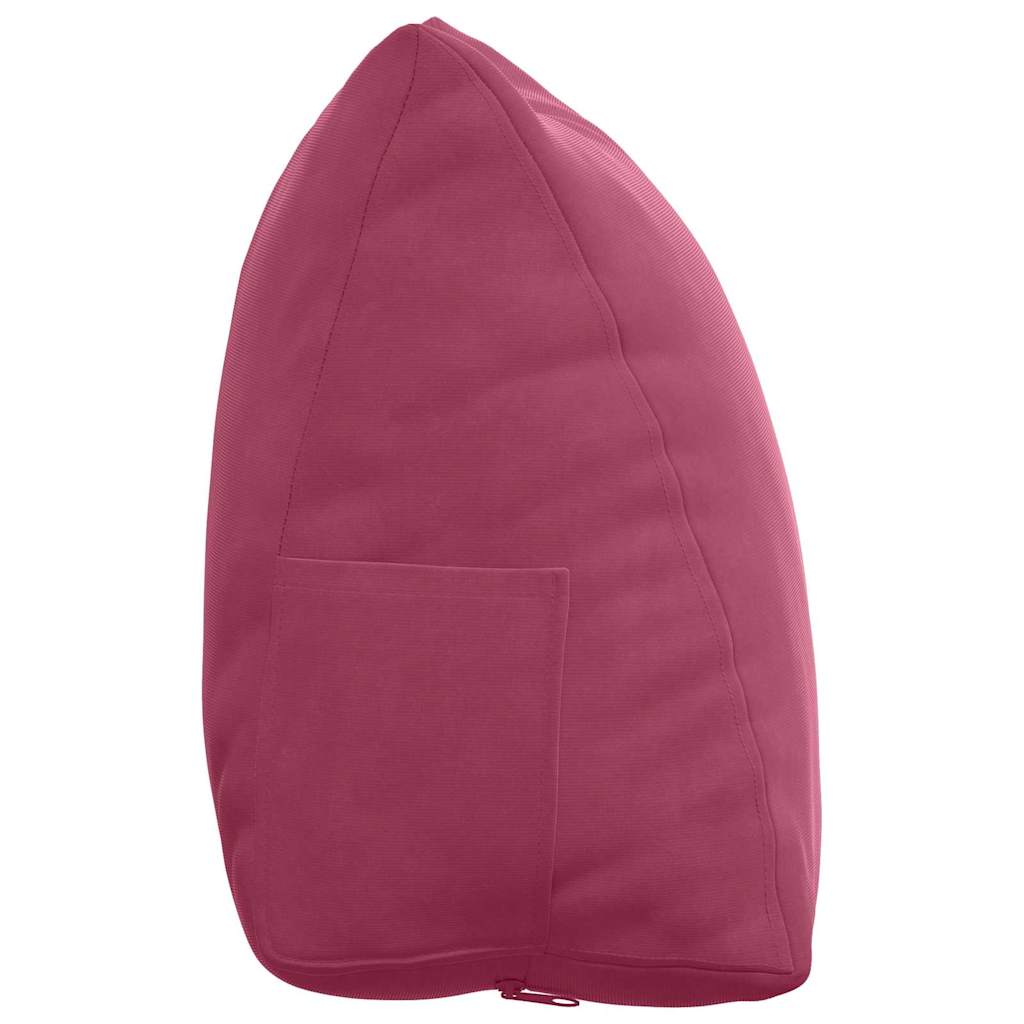 vidaXL Poduszka na plecy Czerwone wino 45 x 20 x 35 cm