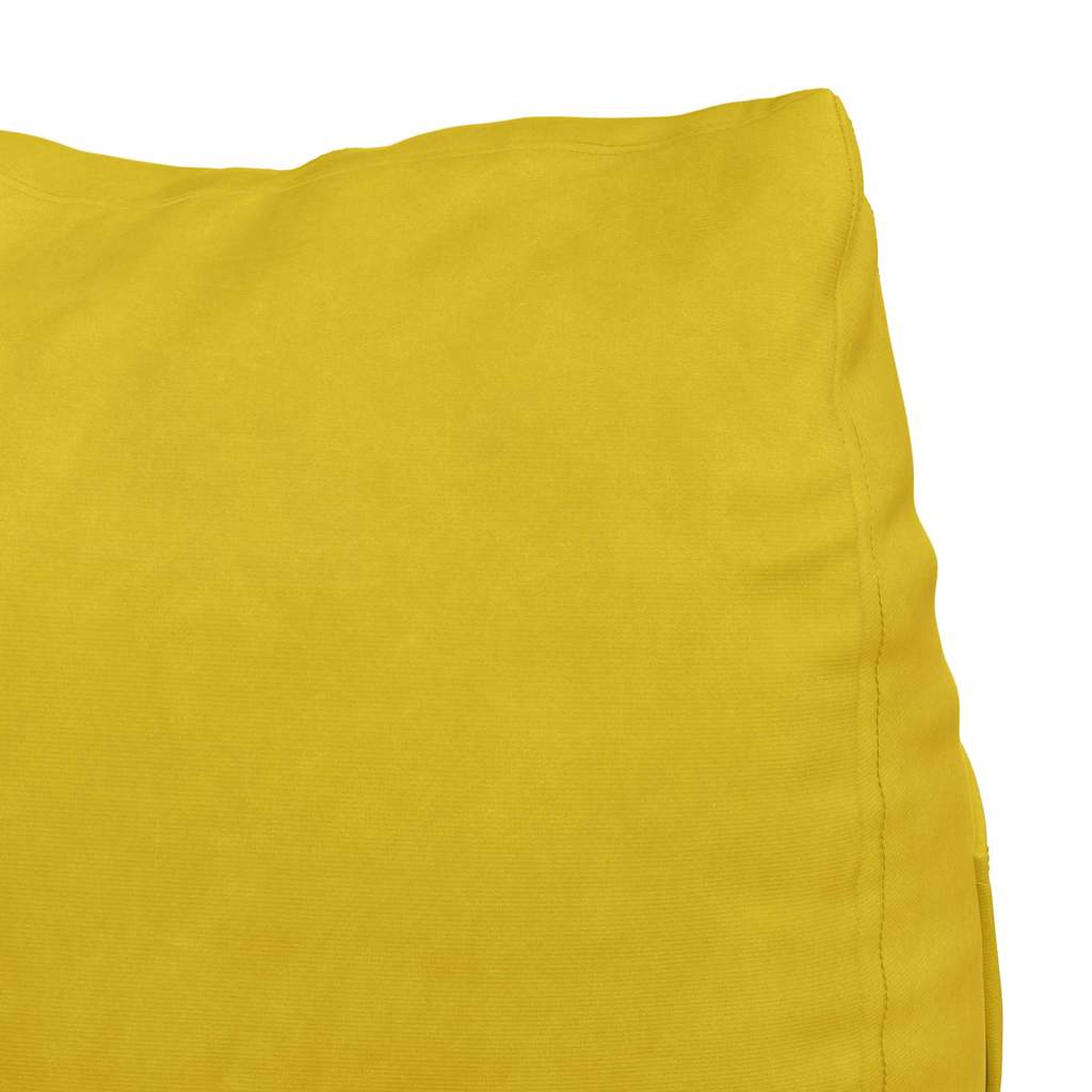 vidaXL Poduszka na plecy Żółty 45 x 20 x 35 cm Tkanina sztruksowa
