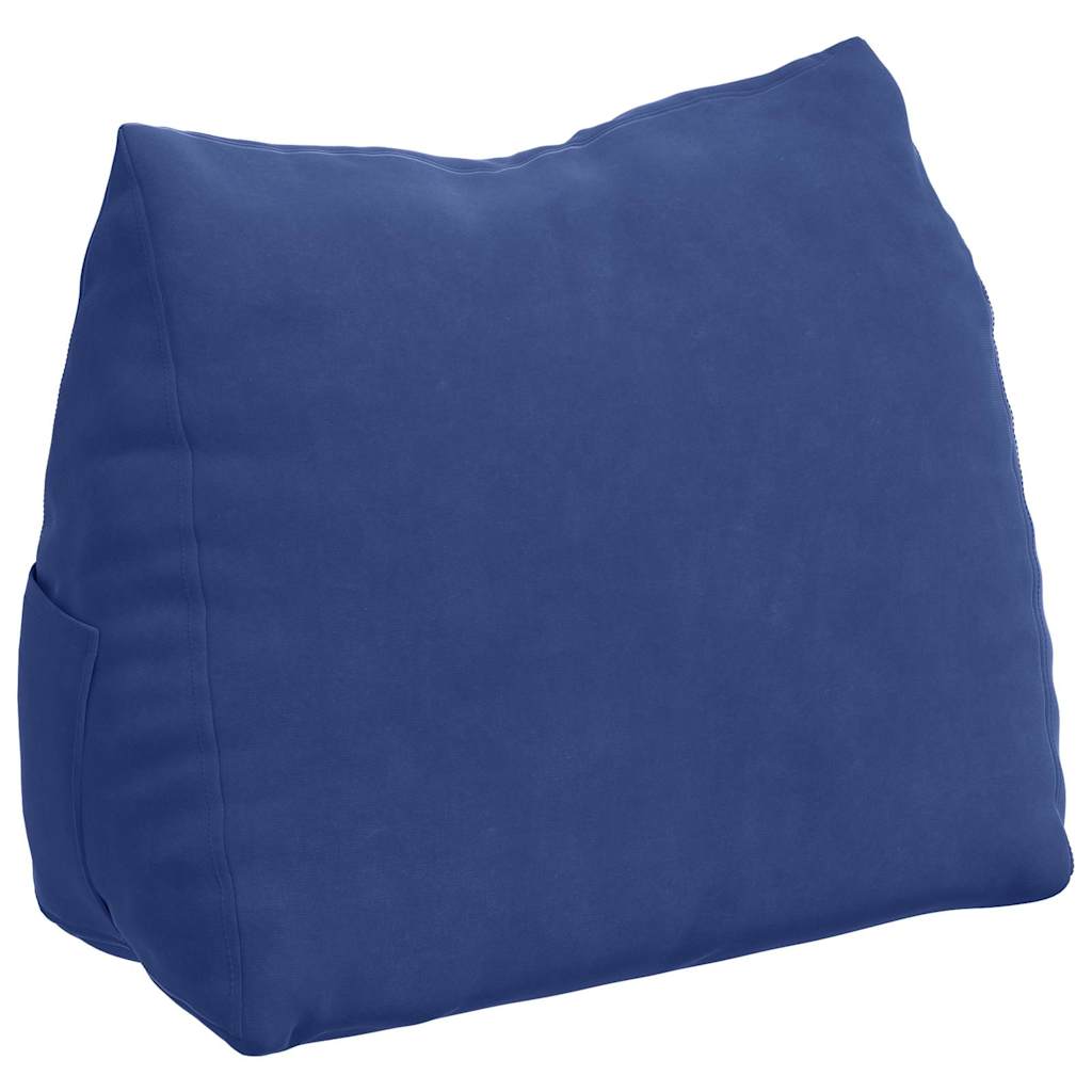 vidaXL Poduszka na plecy Niebieski policyjny 45 x 20 x 35 cm