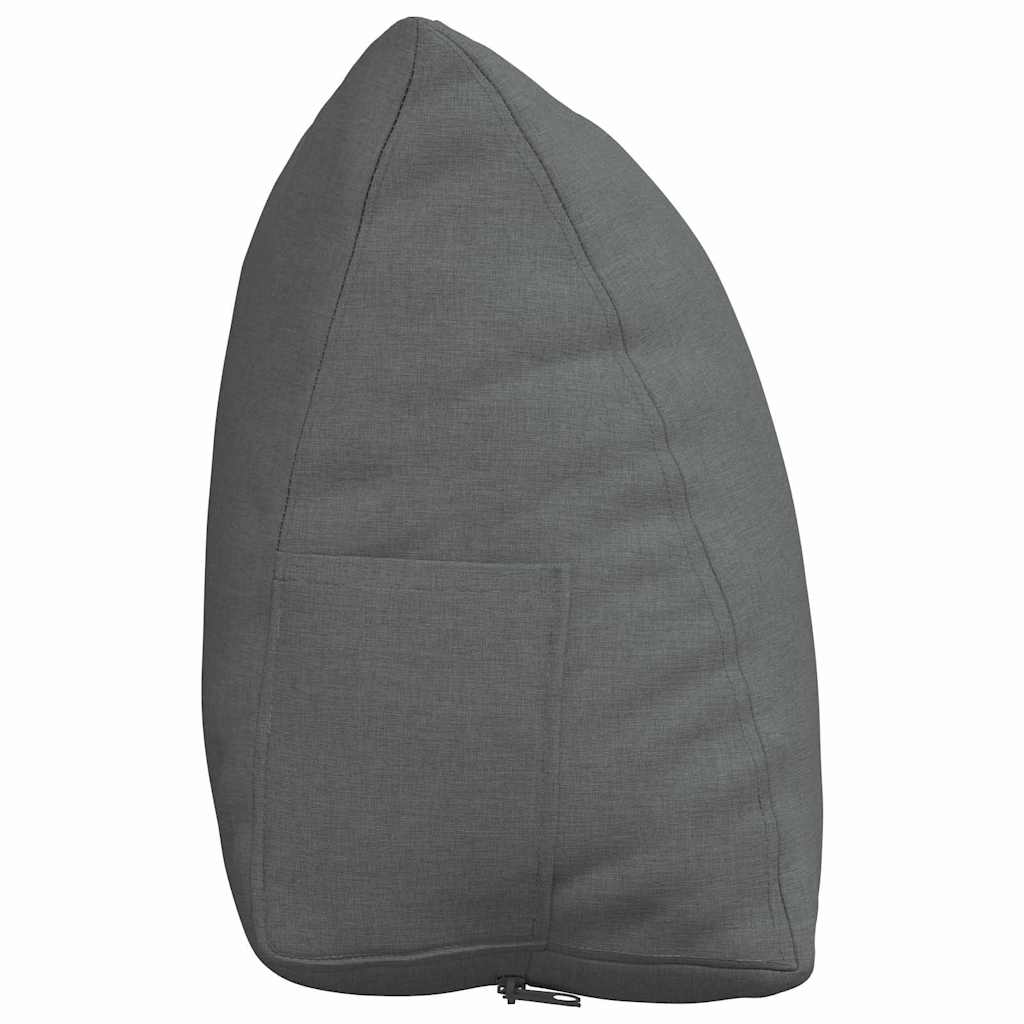 vidaXL Poduszka na plecy Ciemnoszary 60 x 20 x 50 cm tkanina