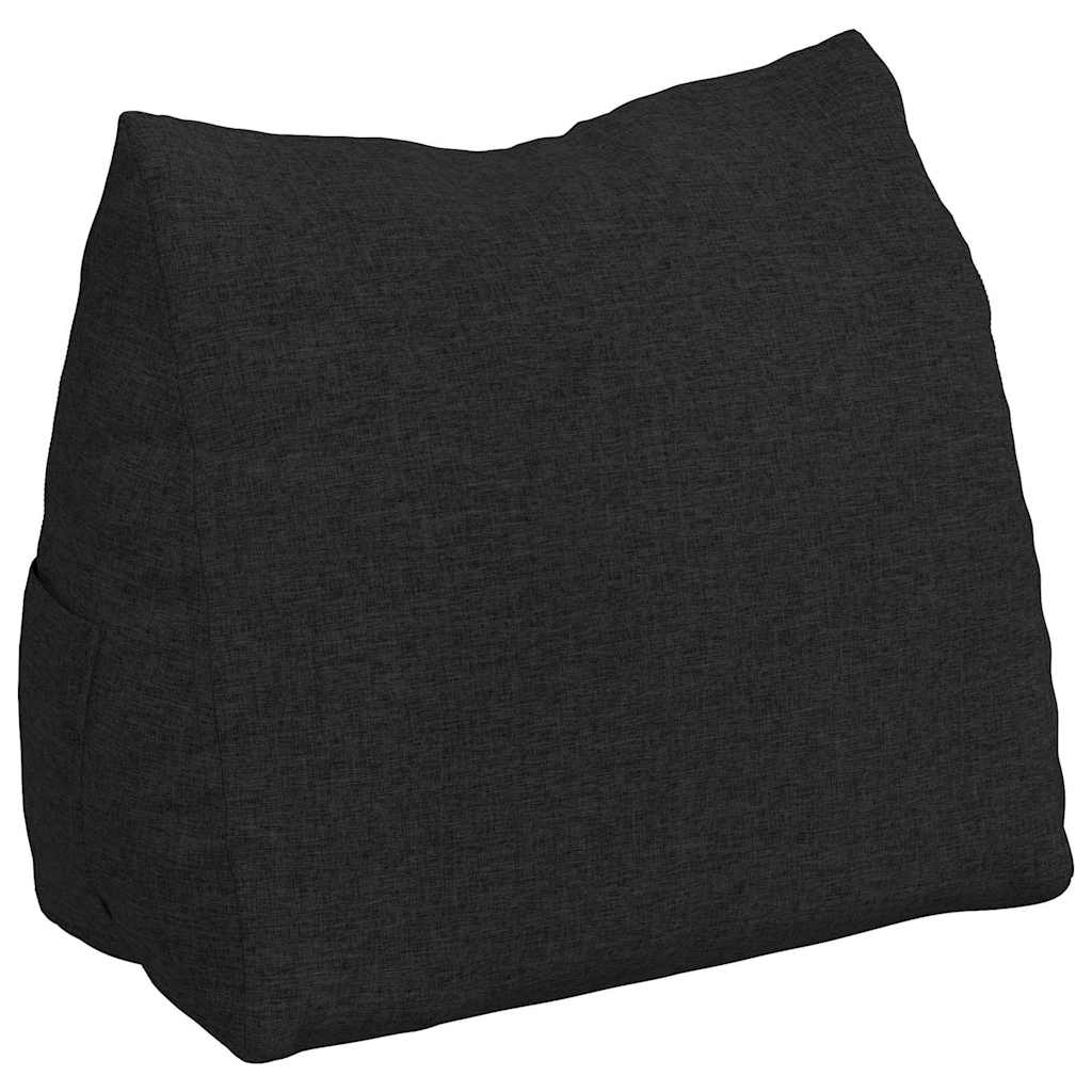 vidaXL Poduszka na plecy Czarny 60 x 20 x 50 cm tkanina