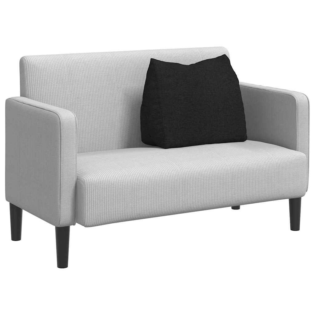 vidaXL Poduszka na plecy Czarny 60 x 20 x 50 cm tkanina