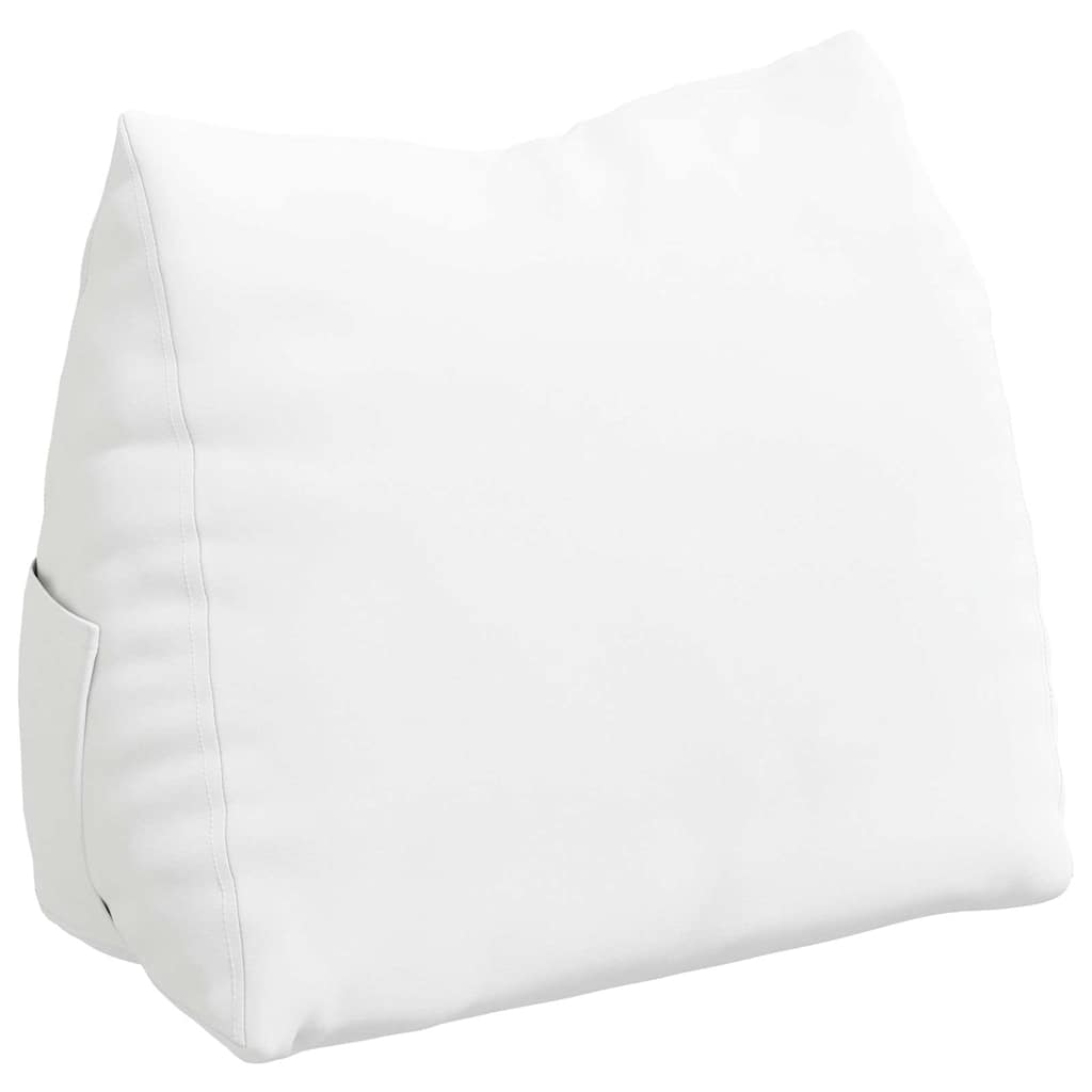vidaXL Poduszka na plecy Biały 60 x 20 x 50 cm tkanina