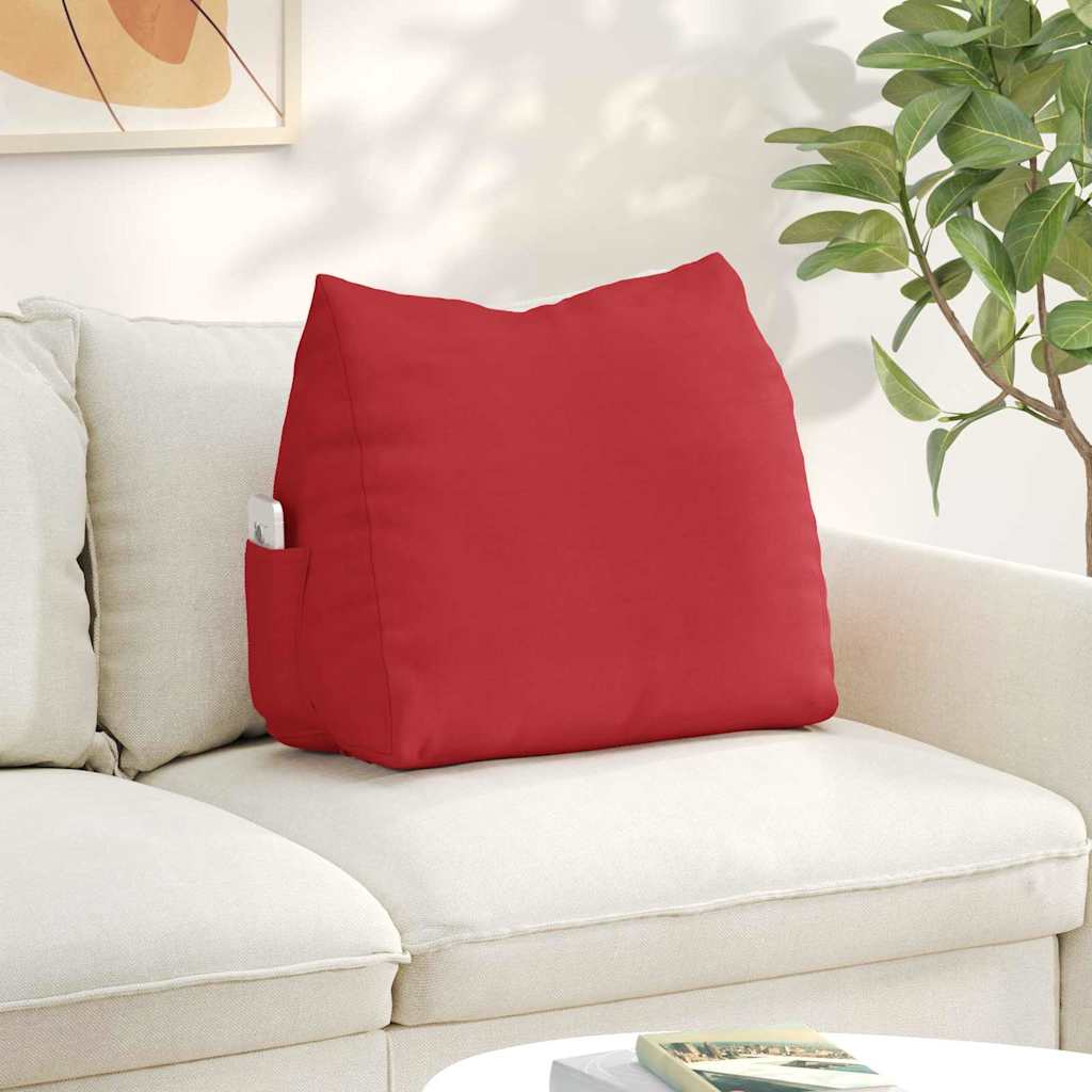 vidaXL Poduszka na plecy Czerwony 60 x 20 x 50 cm tkanina