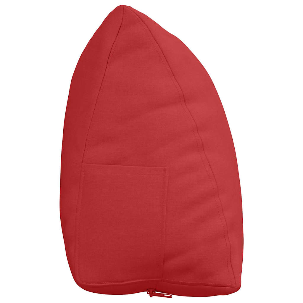 vidaXL Poduszka na plecy Czerwony 60 x 20 x 50 cm tkanina