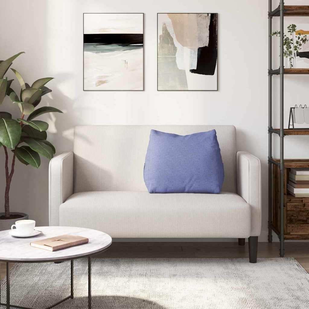 vidaXL Poduszka na plecy Niebieski dżins 60 x 20 x 50 cm tkanina