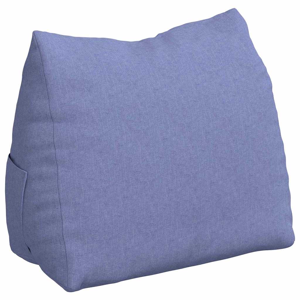 vidaXL Poduszka na plecy Niebieski dżins 60 x 20 x 50 cm tkanina