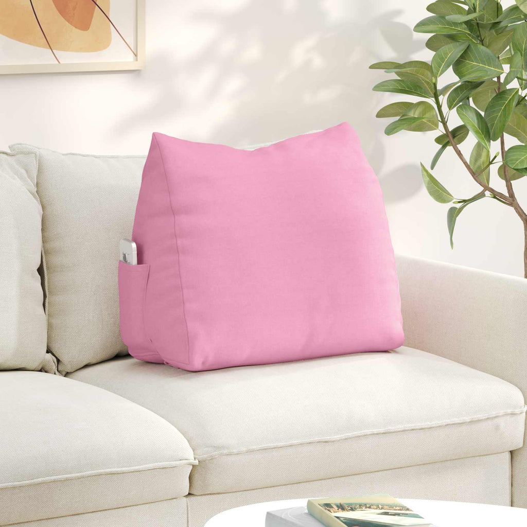 vidaXL Poduszka na plecy Różowy 60 x 20 x 50 cm tkanina
