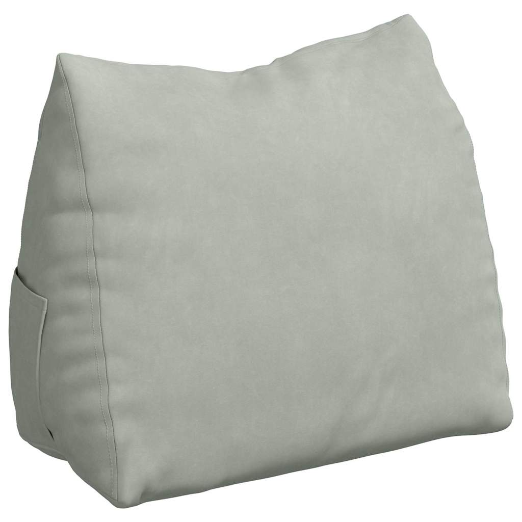 vidaXL Poduszka na plecy Jasnoszary 60 x 20 x 50 cm Tkanina sztruksowa