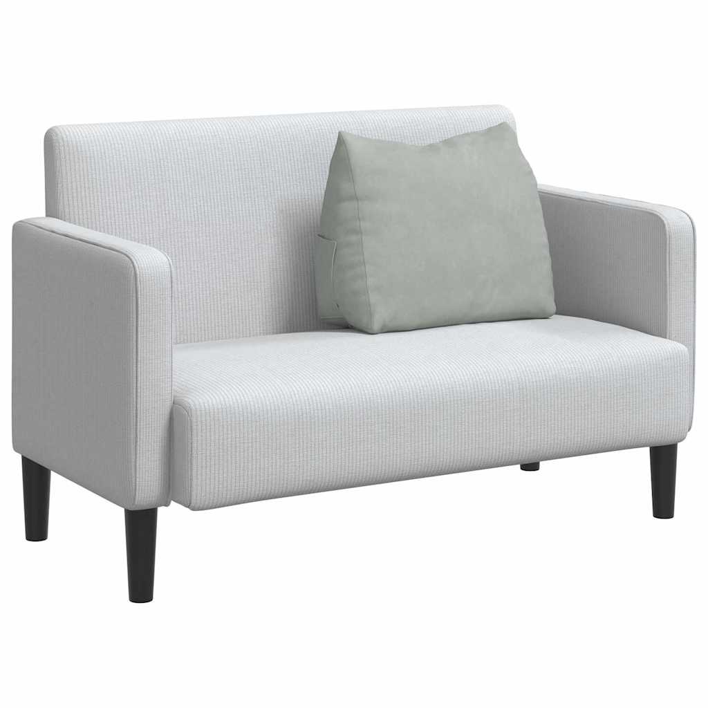 vidaXL Poduszka na plecy Jasnoszary 60 x 20 x 50 cm Tkanina sztruksowa