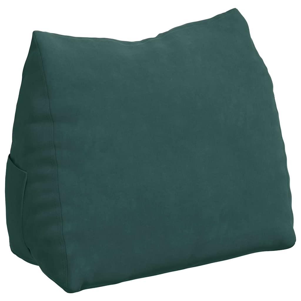 vidaXL Poduszka na plecy Ciemna zieleń 60 x 20 x 50 cm
