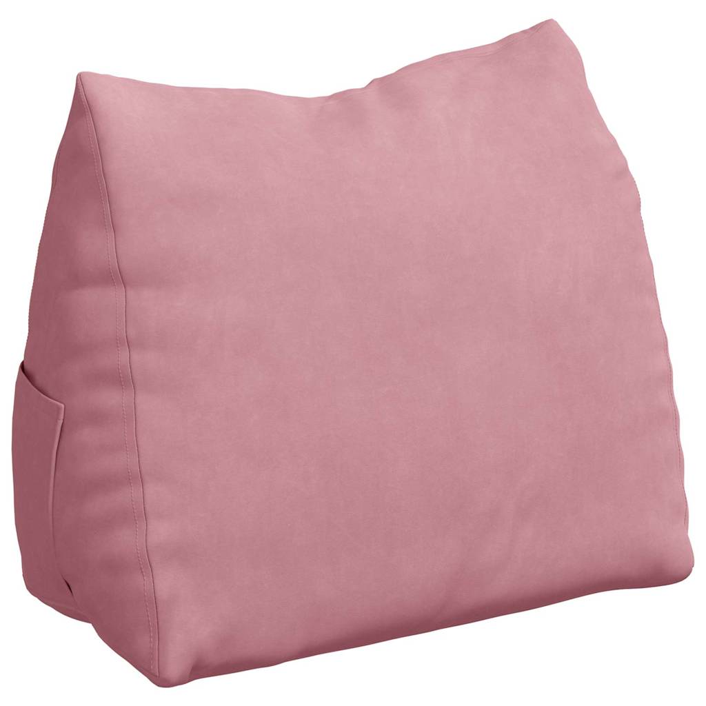 vidaXL Poduszka na plecy Różowy 60 x 20 x 50 cm Tkanina sztruksowa