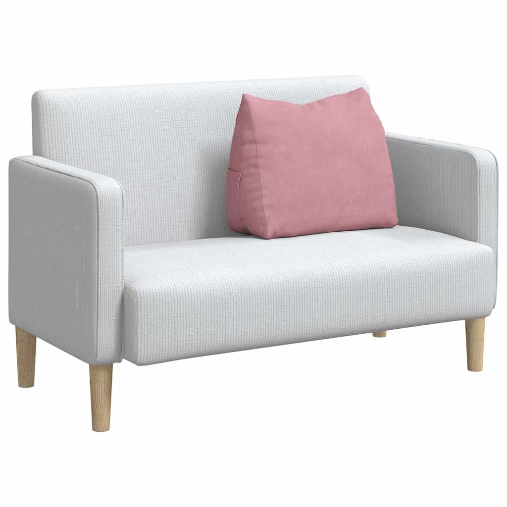 vidaXL Poduszka na plecy Różowy 60 x 20 x 50 cm Tkanina sztruksowa