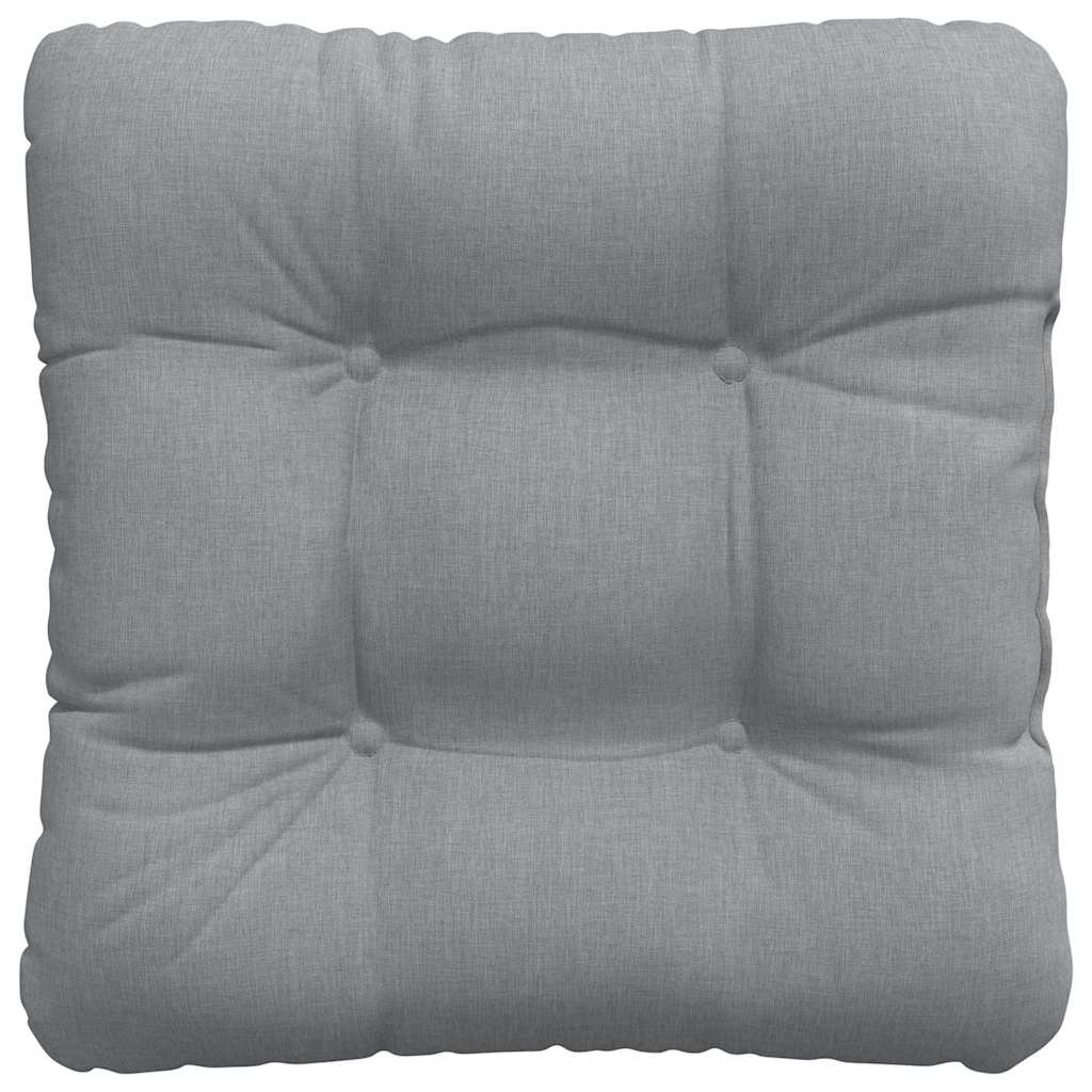 vidaXL Poduszki na siedziska 4 pcs Jasnoszary 40 x 40 x 12 cm tkanina