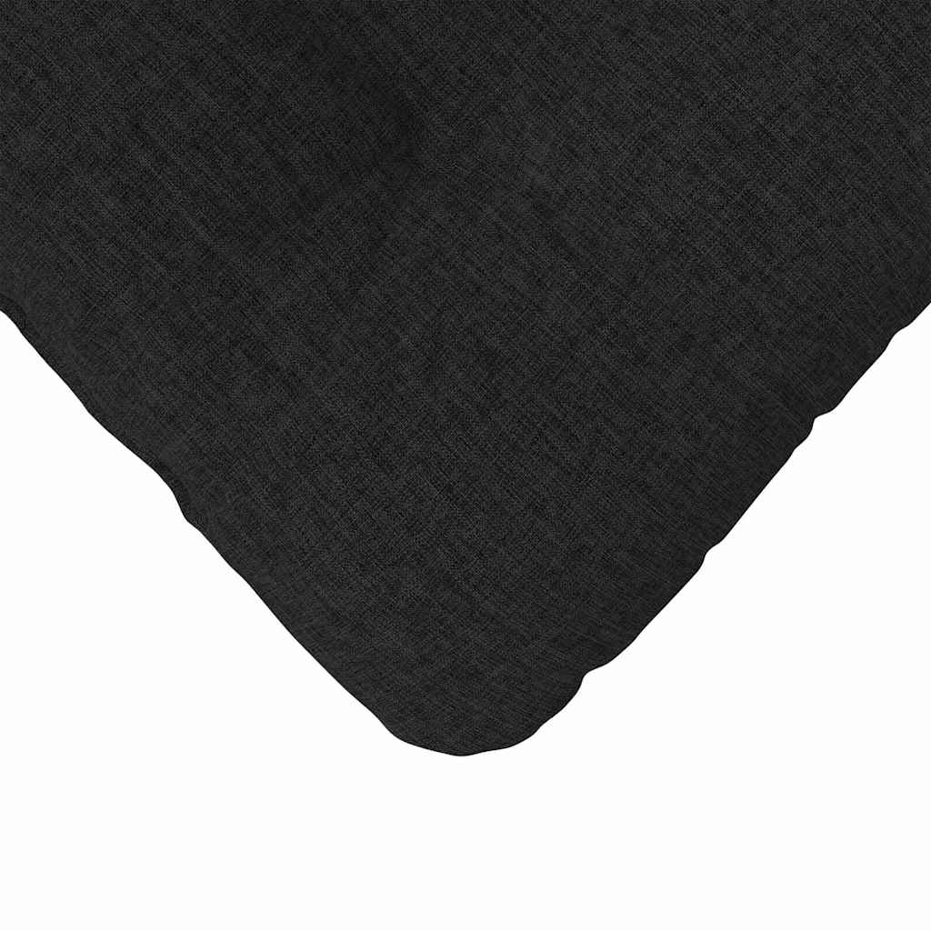 vidaXL Poduszki na siedziska 4 pcs Czarny 40 x 40 x 12 cm tkanina