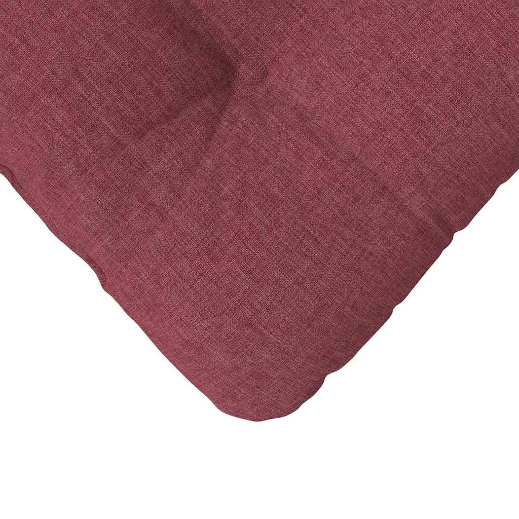 vidaXL Poduszki na siedziska 4 pcs Czerwone wino 40 x 40 x 12 cm