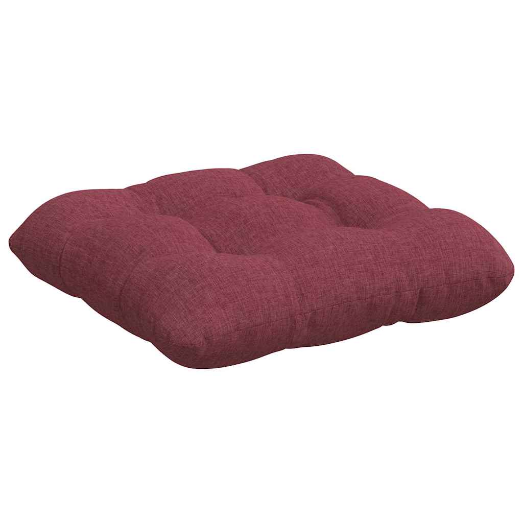 vidaXL Poduszki na siedziska 4 pcs Czerwone wino 40 x 40 x 12 cm