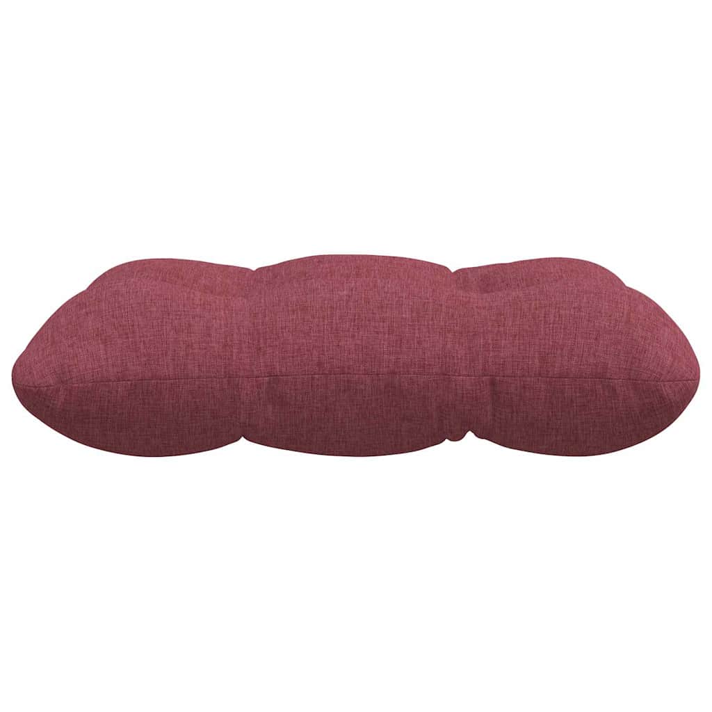 vidaXL Poduszki na siedziska 4 pcs Czerwone wino 40 x 40 x 12 cm