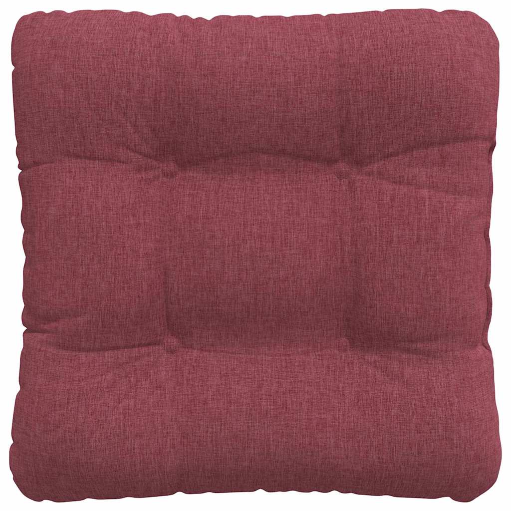vidaXL Poduszki na siedziska 4 pcs Czerwone wino 40 x 40 x 12 cm